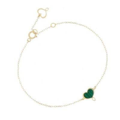 Bracciale 18kt Cuore Maman Malachite [87d348eb]