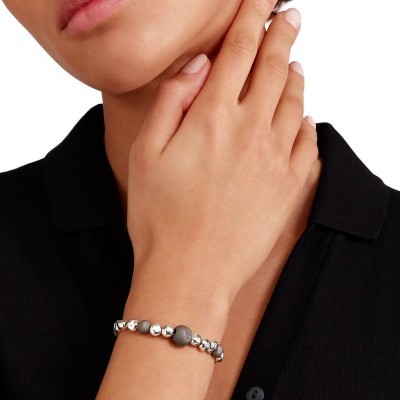 Bracciale Pepita Argento & Titanio [64e734b8]