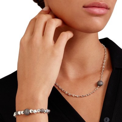 Bracciale Pepita Argento & Titanio [d6aab2a2]