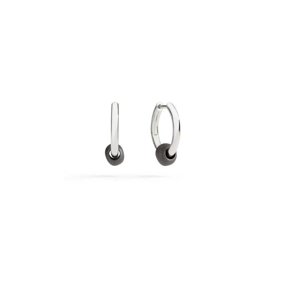 Orecchini Hoop Pepita Argento & Titanio [8dfd2447]