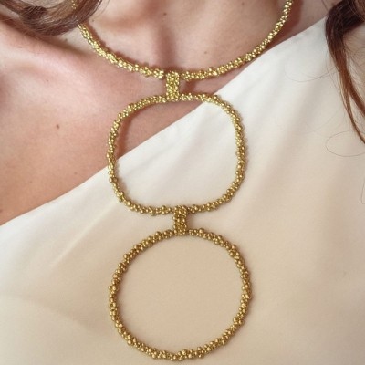 Collana Duetto Ottone Grano [8d201e7b]