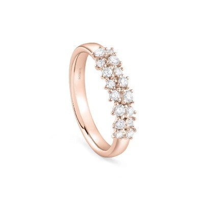 Anello Mimosa oro rosa con diamanti [3ad97f48]