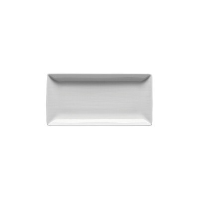 Piatto rettangolare 20x10 cm Mesh Weiss [49cf5bd3]