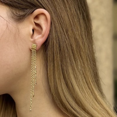 Orecchini Charleston Ottone Grano [740f7b4d]