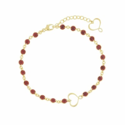 Bracciale Cuore Maman smalto bordeaux [818e3fdf]