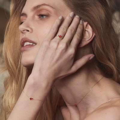 Bracciale 18kt Maman Cuore rosso [a7053b22]