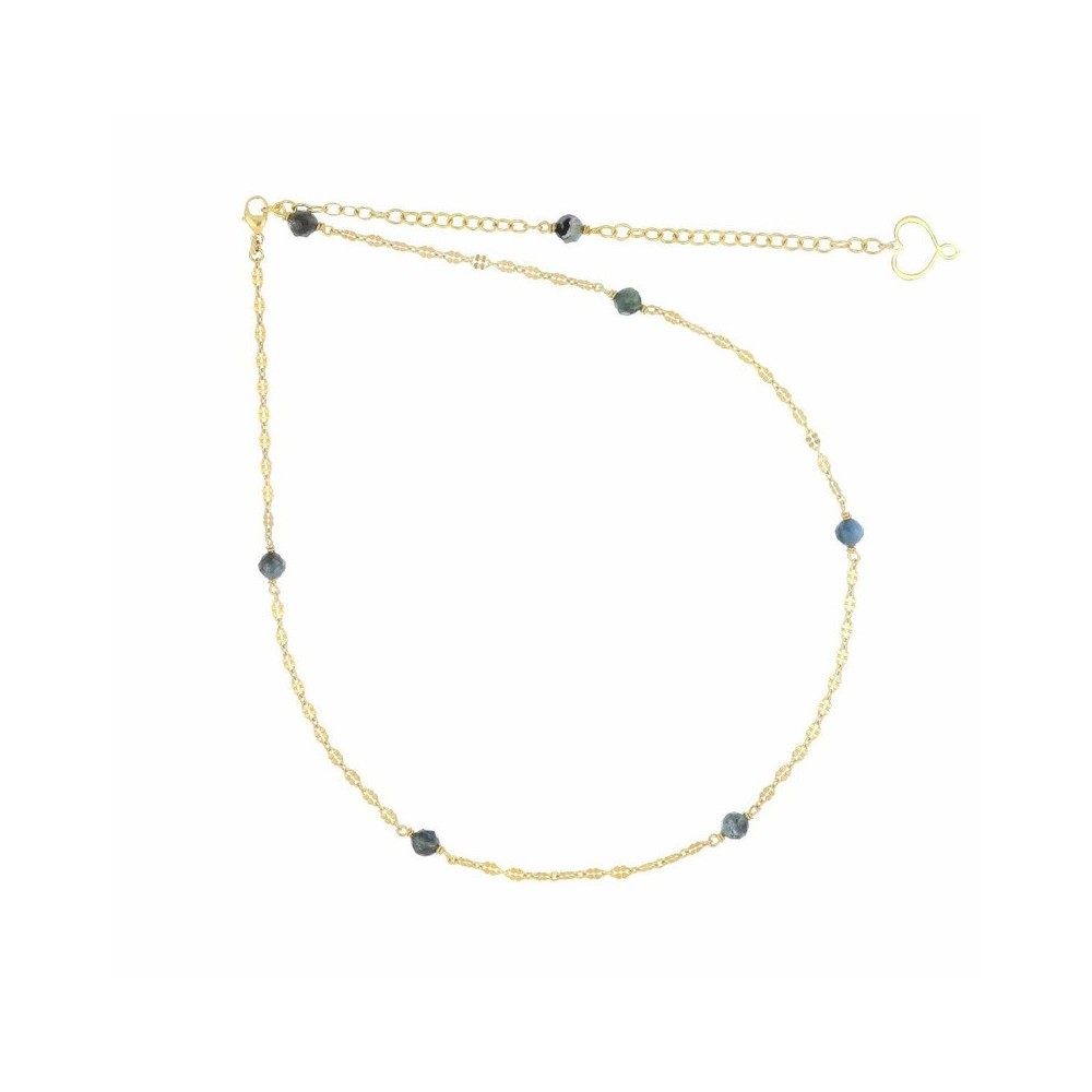 Girocollo Pietre Acqua Marina blu [44a52ba5]