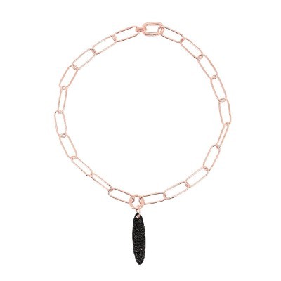 Collana Lucido Polvre Di Sogni Rosa Nero [02cea30e]