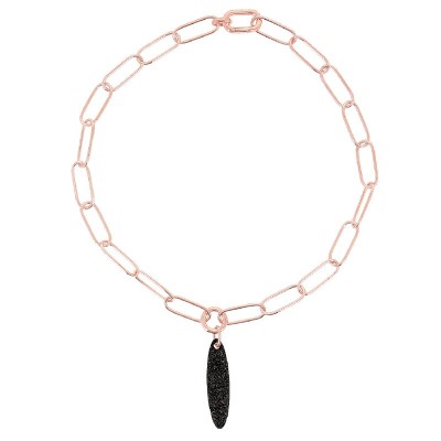 Collana Lucido Polvre Di Sogni Rosa Nero [dbe8e003]