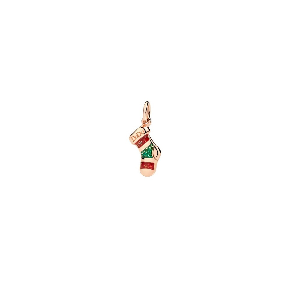 Charm Calza di Natale Oro rosa 9kt [6e20571b]
