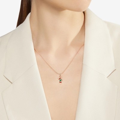 Charm Calza di Natale Oro rosa 9kt [6e20571b]