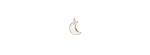 Ciondolo XL Luna Argento & Oro rosa [bc100341]