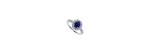 Anello Gemme oro bianco diamanti e zaffiro [e047721f]