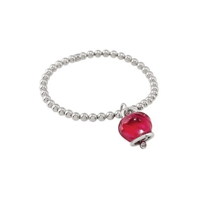 Bracciale Et Voilà Campanelle Argento borgogna [76e980f3]
