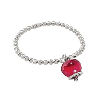 Bracciale Et Voilà Campanelle Argento borgogna [afcfc3fe]