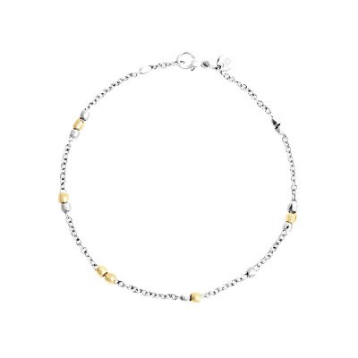 Bracciale Mini Granelli argento e oro giallo [668da837]