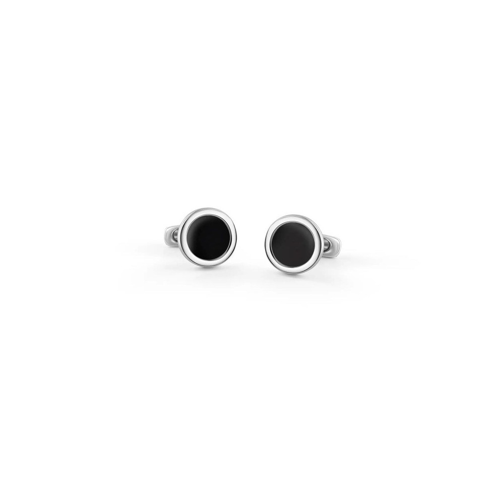 Gemelli Equilibrio argento con onice [5f73554c]