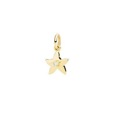 Charm Stellina oro giallo 9kt e diamante [ef9889ff]