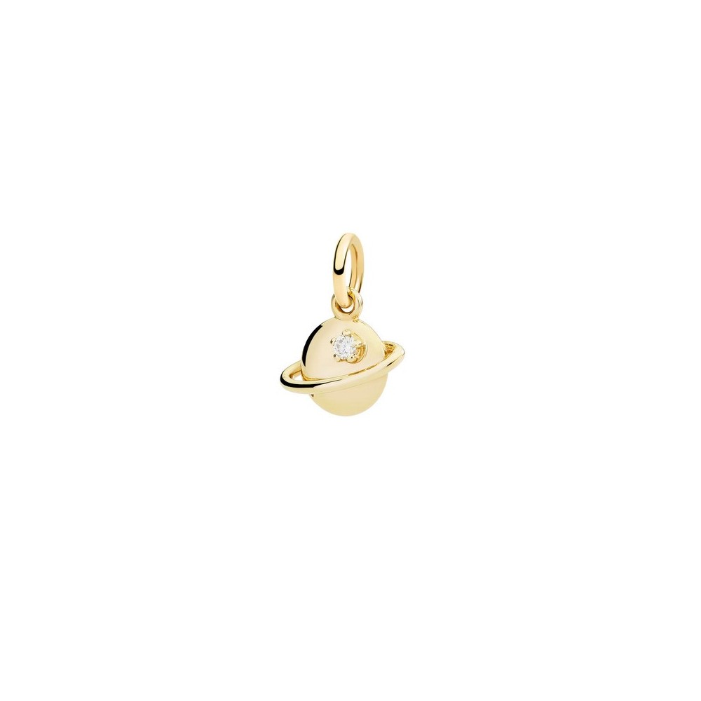 Charm Pianeta oro giallo 9kt e diamante [b6b7a89c]