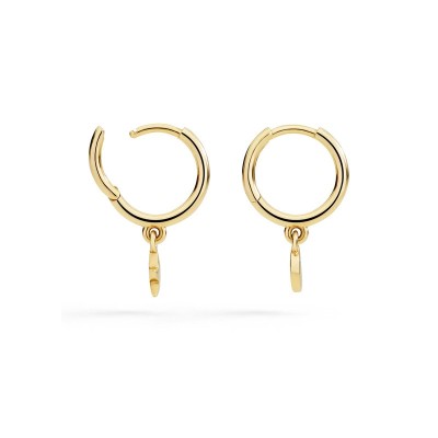 Orecchini Hoop Stellina e Luna oro giallo 9kt [44a38c07]
