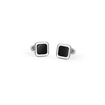 Gemelli Equilibrio argento con onice [f2509b47]