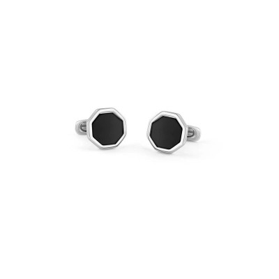 Gemelli Equilibrio argento con onice [b8e5a29e]
