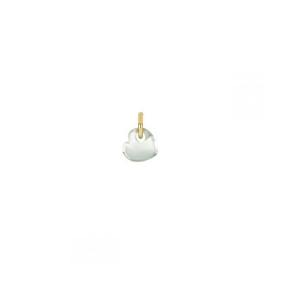 Componente battito cuore 18kt Prasiolite [d0e154d4]