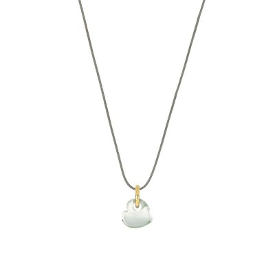Componente battito cuore 18kt Prasiolite [09c717d9]