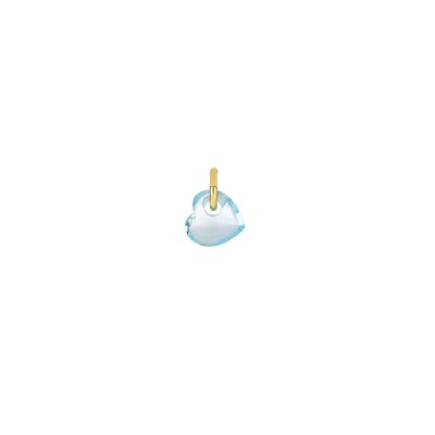 Componente battito cuore 18kt Topazio azzurro [2c9042b7]