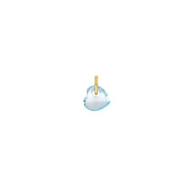 Componente battito cuore 18kt Topazio azzurro [2c9042b7]
