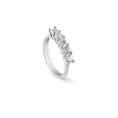 Anello Virginia oro bianco con diamanti [44b4d372]