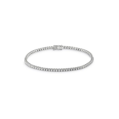 Bracciale Tennis Battito oro bianco con diamanti [93c979af]