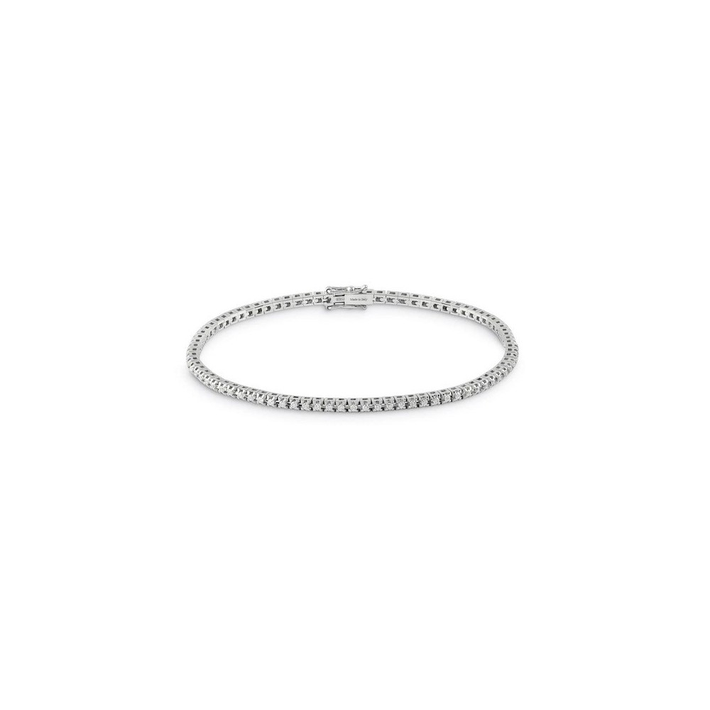 Bracciale Tennis Battito oro bianco con diamanti [93c979af]