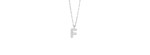 Collana Be Happy Lettera F oro bianco e diamanti [3f71b0ff]