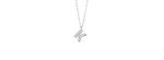 Collana Be Happy Lettera K oro bianco e diamanti [cf9188e5]