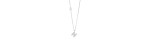Collana Be Happy Lettera N oro bianco e diamanti [9f42a2ea]