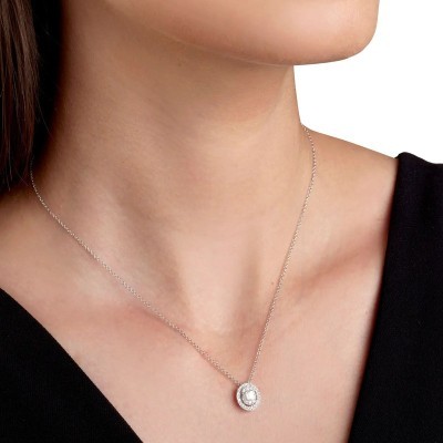 Collana Magia oro bianco con diamanti [1f3e37a9]