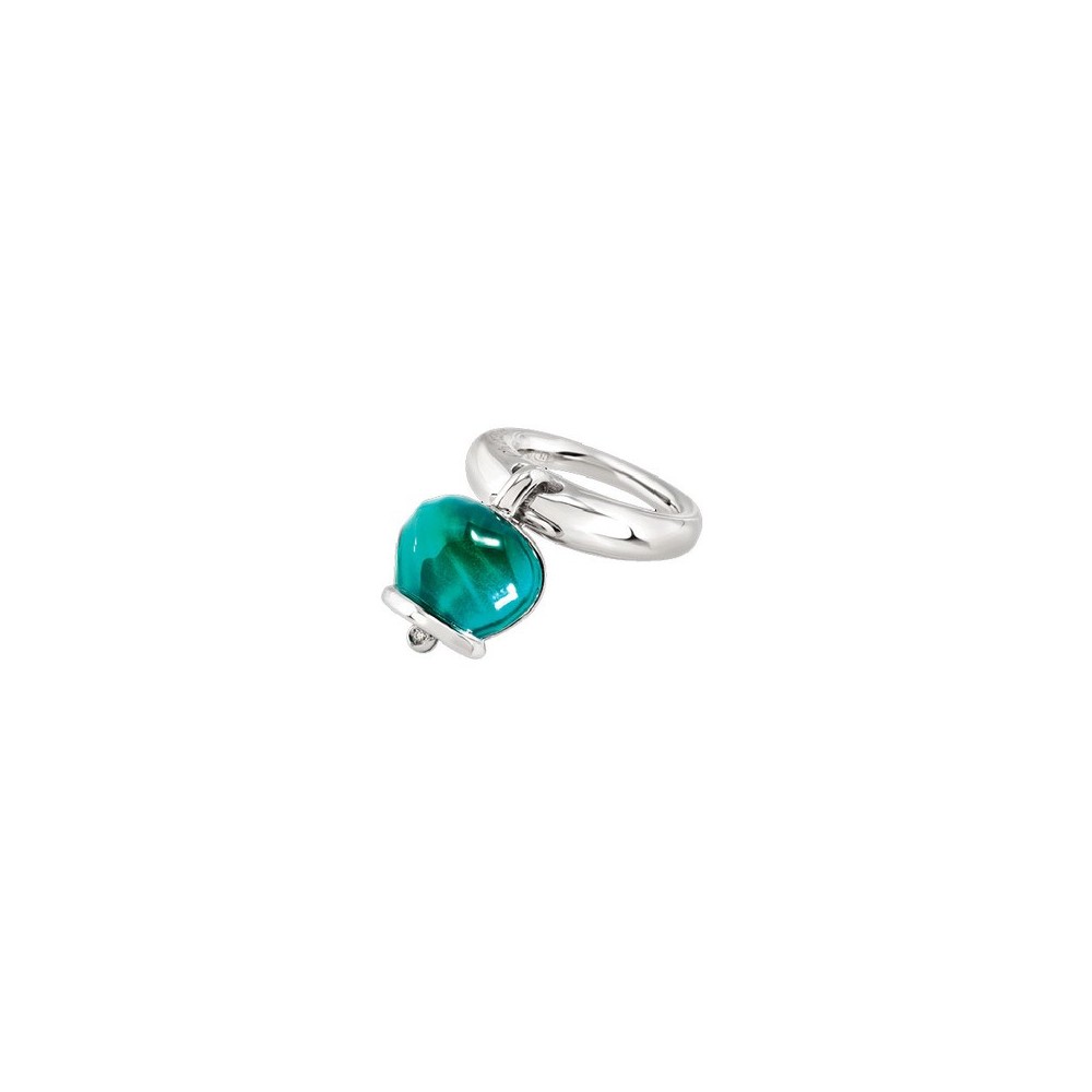 Anello Et Voilà Campanelle Argento verde [8d1cfc96]