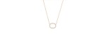 Collana Bolla ovale in oro rosa e diamanti [8d6ab1a3]