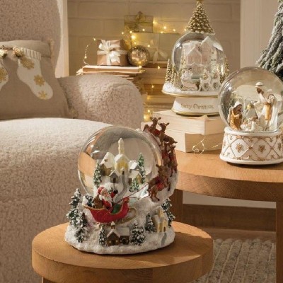Boule Villaggio con Renne Carillon L'Oca Nera [b57252b0]