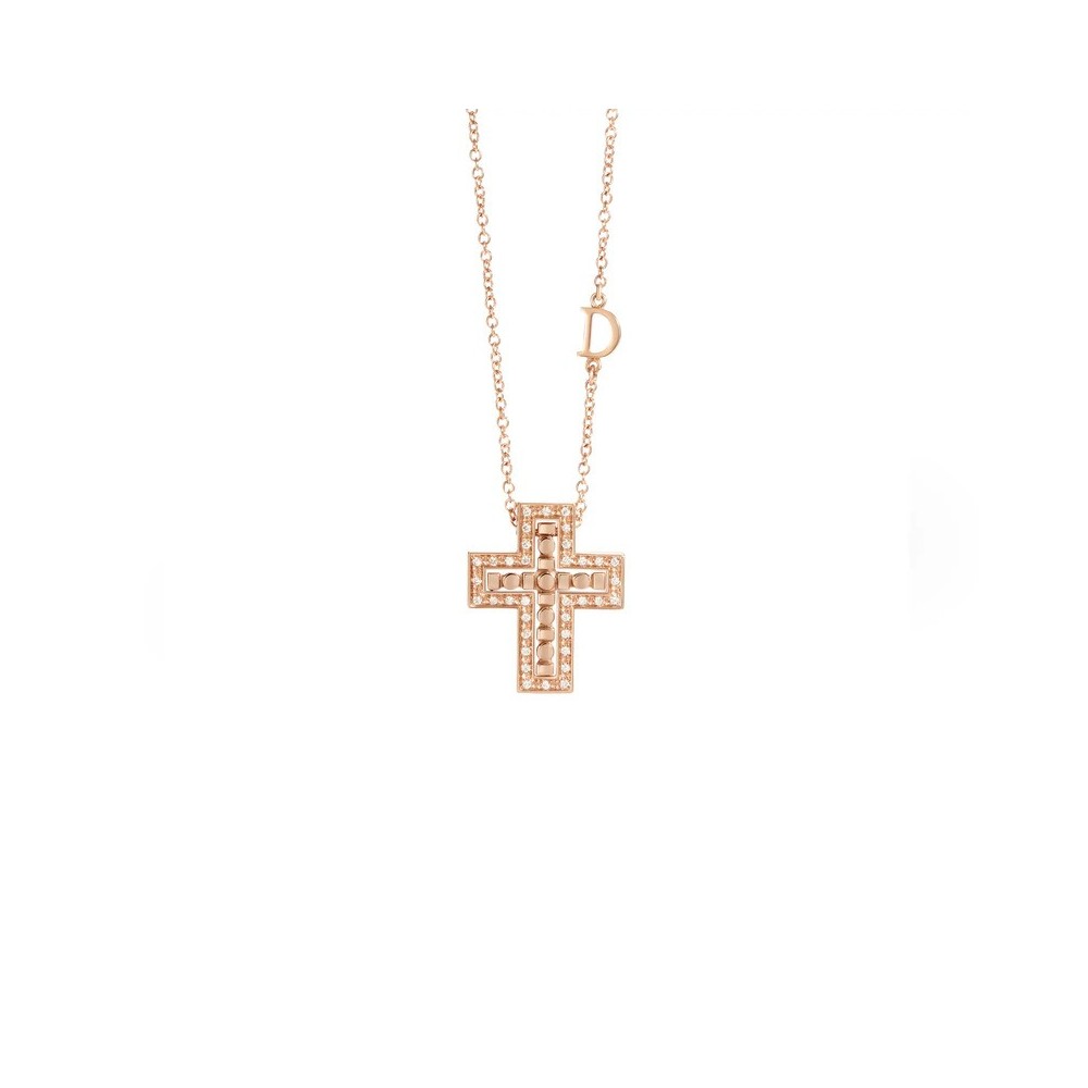Collier Croce Belle Époque oro rosa e diamanti [a95f7538]