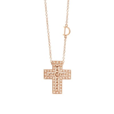 Collier Croce Belle Époque oro rosa e diamanti [70793635]
