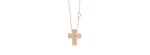 Collier Croce Belle Époque oro rosa e diamanti [70793635]