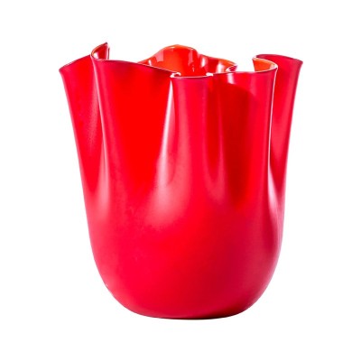 Vaso Fazzoletto Opalino Rosso H. 24 cm [57859548]