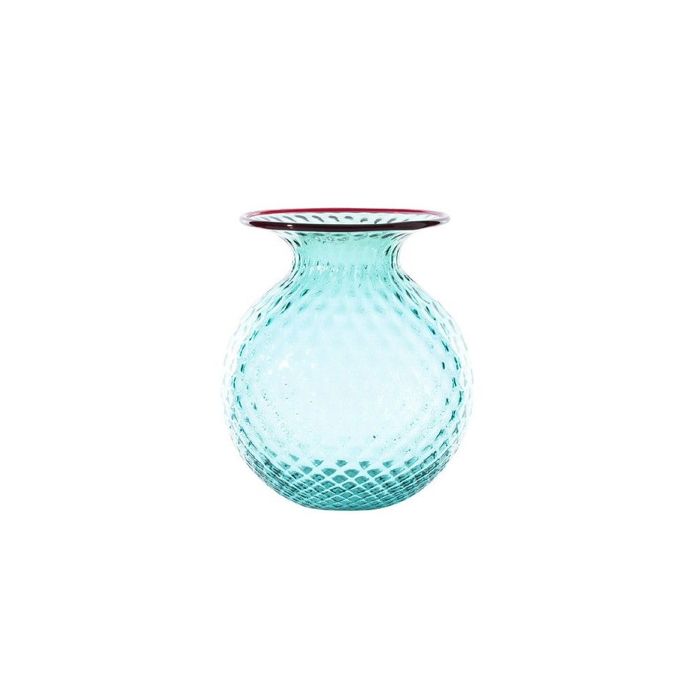 Vaso Balloton Fiori Verde Menta H. 21,3 [e50352bd]