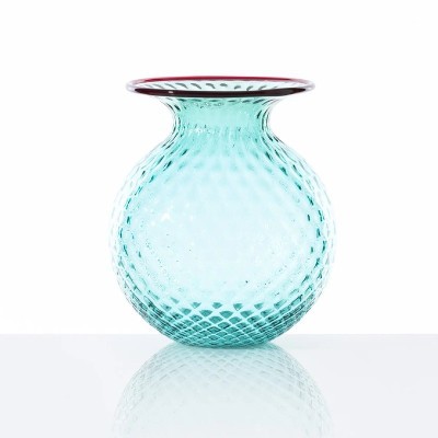 Vaso Balloton Fiori Verde Menta H. 21,3 [e50352bd]