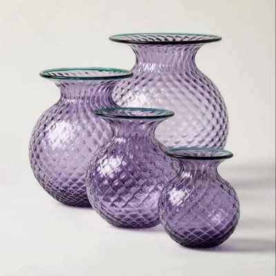Vaso Balloton Fiori Lilla Menta H. 24 cm [56bf31b7]
