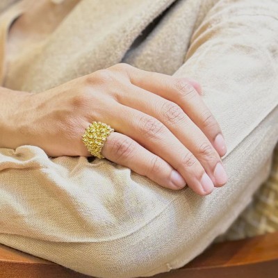 Anello Allegro Ottone Grano [ccf1c4b4]