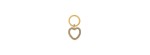 Portachiavi I Love You Ottone Grigiosole [efd83035]