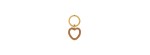 Portachiavi I Love You Ottone Miele [30ac80a6]